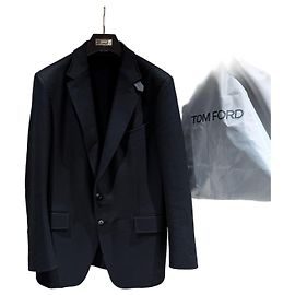 Tom Ford O'Connor Wool Suit Jacket Blazer Black Black