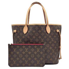Louis Vuitton Monogram Neverfull NM MM Marrom
