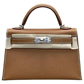 Hermès Mini Kelly Appson Gold Silver Hardware Stamp Multicolor