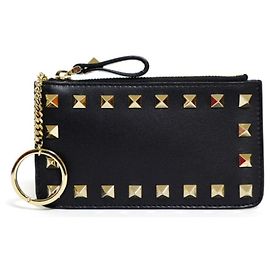 Valentino Rockstud Key Wallet Black