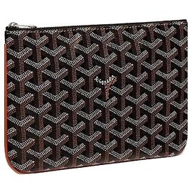 Goyard Pochette Sena PM Marron (Black Tan) marquage : Multicolore