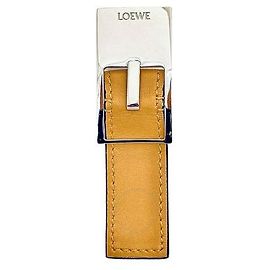 Loewe Fivela de Cinto Desert Metal e Brinco Único Laranja