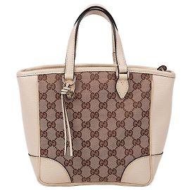 Gucci Pequena bolsa de ombro com zíper em tecido GG branco Branco