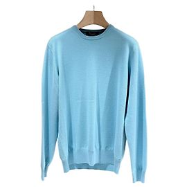 Loro Piana Baby Kaschmir Strickpullover Sky Blau