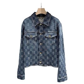 Louis Vuitton Damier Denim Shirt Jacket (Size Multiple colors
