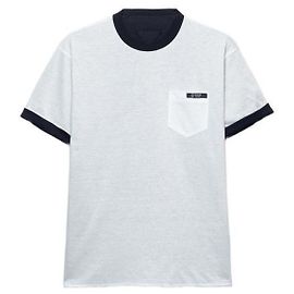 Prada Camiseta de algodón reversible Azul