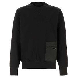 Prada Sweatshirt en tissu technique Noir