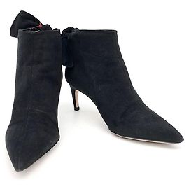 Christian Dior Suede Ankle Boots Black