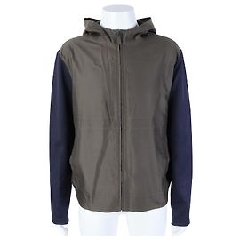 Giacca con cappuccio e zip Berluti Blu