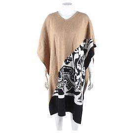 Hermès Kaschmir-Poncho Braun