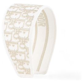 Dior Oblique Haarband Weiß