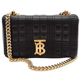 Burberry Mini Quilted Roller Bag Black Black