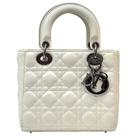 Lady Dior Small White Blanc