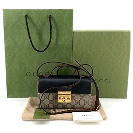 Gucci Borsa a tracolla con manico e lucchetto Multicolore