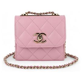 Chanel Mini borsa a tracolla CC trendy Oro Champagne D'oro