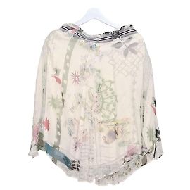 Kenzo Saia de chiffon de seda Branco