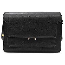 Marni Sac Trunk Medium en Saffiano Noir