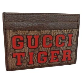 Gucci GG Supreme Tiger Print Card Holder Multiple colors