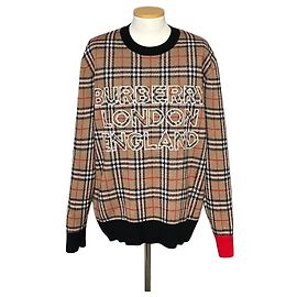 Burberry Vintage Check Logo Strick Mehrfarben