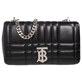Burberry Quilted Leather Small Lola Bag Black
