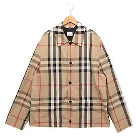 Burberry Checkered Nylon Jacket Orange