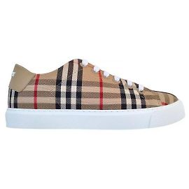 Burberry Baskets en cuir Check Multicolore