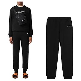 Burberry Pantalones Jogger de Algodón Multi Multicolor