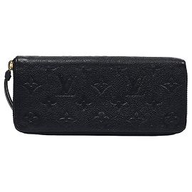 Louis Vuitton Monogram Empreinte Clemence Wallet Silvery