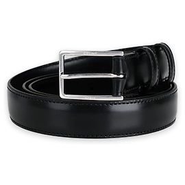 Céline Men's Torilón Leather Belt (Black) Black