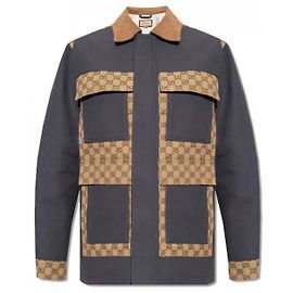 Gucci Jaqueta em lona de algodão GG Supreme Multicor