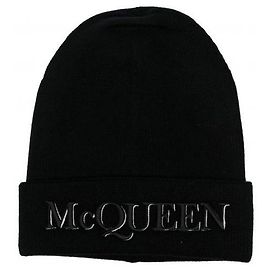 Alexander Mcqueen Gorro de cachemira bordado Multicolor