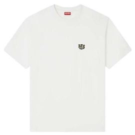 Kenzo Camiseta de algodón con bordado Wild Tiger Blanco