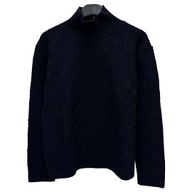 Dior Woll-Kaschmir-Strick mit hohem Hals Silber