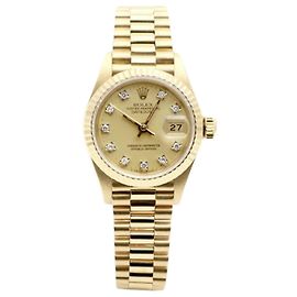 Rolex Orologio Datejust Gold da donna Originale con Diamanti D'oro