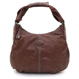 Tod's Bolsa Hobo e Bolsa de Ombro Marrom