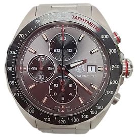 Tag Heuer Relógio Cronógrafo Automático em Aço Formula Caliber Prata
