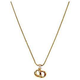 Dior Collier Cubic CD Gold Doré