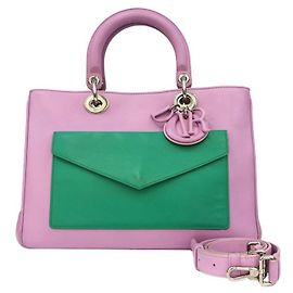 Dior Purple Black Tote Bag Black