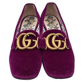 Gucci Marmont Samt Schuhe Lila
