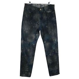 Louis Vuitton Monogramm Denim Hose Schwarz