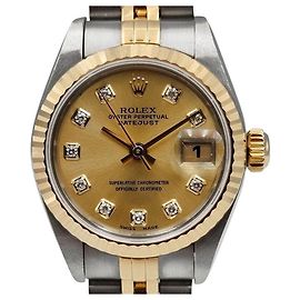 Rolex Orologio Datejust Diamond Combi Multicolore