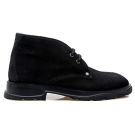Alexander Mcqueen Botas de camurça stamp: Preto