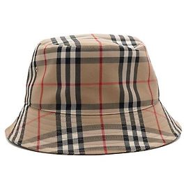 Burberry Sombrero bucket de algodón técnico con estampado Vintage Check Multicolor