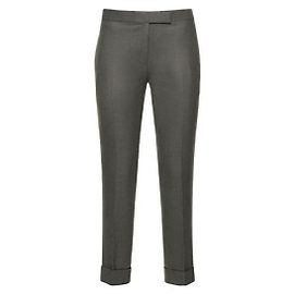 Thom Browne Low Rise Super Twill Wool Skinny Pants Black
