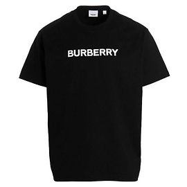 Burberry Oversized T-Shirt aus Baumwolle Schwarz