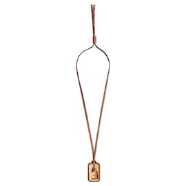 Hermès Kelly Pendant Necklace Red
