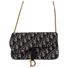 Dior Borsa a tracolla con catena Saddle Multicolore