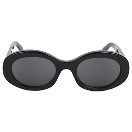 Céline Triophe Black Logo Sunglasses Black