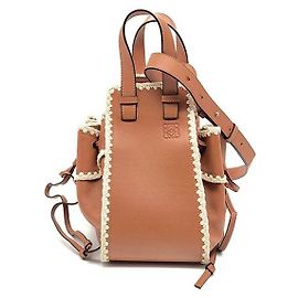Loewe Bolsa Hammock com acabamento em crochê Small Vermelho