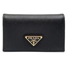 Prada Saffiano Card Holder Black